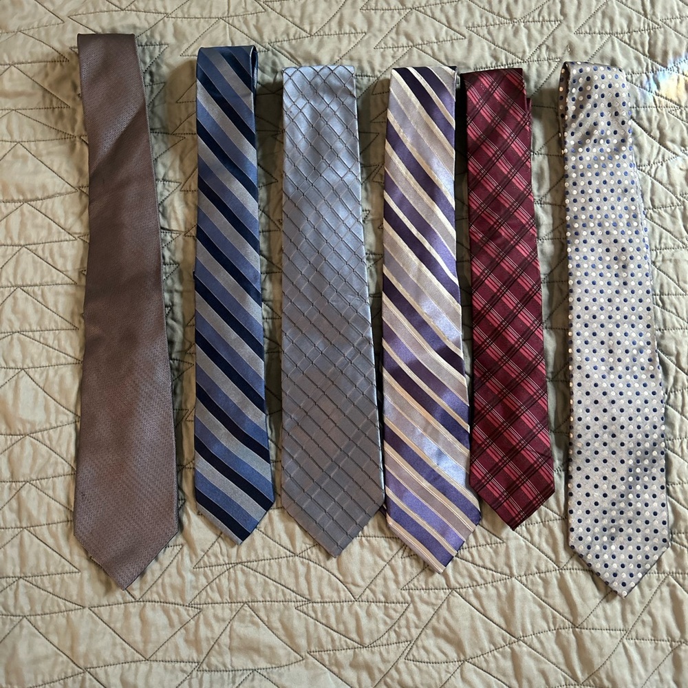 Elegant Men's Tie Set - Assorted Colors - 6 ties